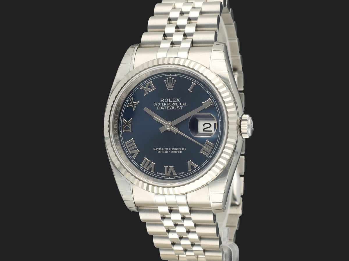 Rolex Datejust 36 Blue Roman Dial 116234 NEW (1)