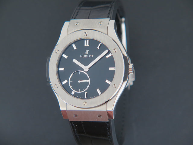 Hublot Classic Fusion UItra Thin Titanium Black Dial 42mm