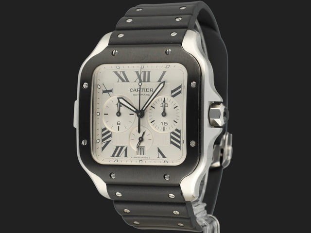 Cartier Santos de Cartier Chronograph Roman Dial