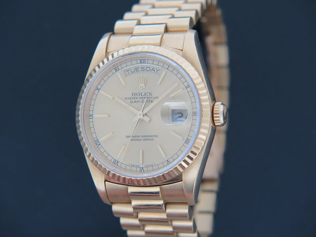 Rolex Day-Date Yellow Gold Champagne Dial