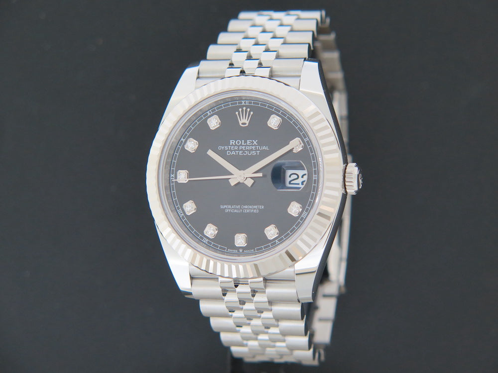 Rolex Datejust 41 Black Diamond Dial 126334 NEW (1)