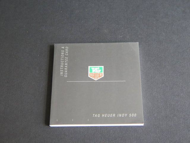 Tag Heuer Instructions Indy 500 Booklet 2005