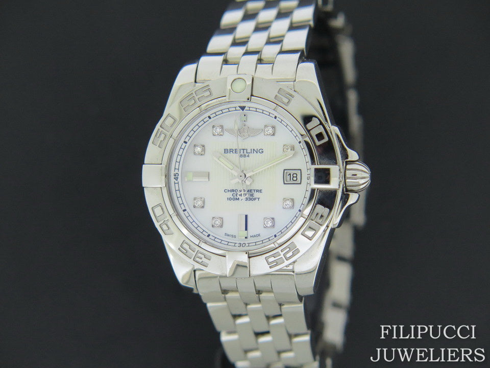 Breitling Galactic 32 MOP Diamond Dial A71356L2 NEW (1)
