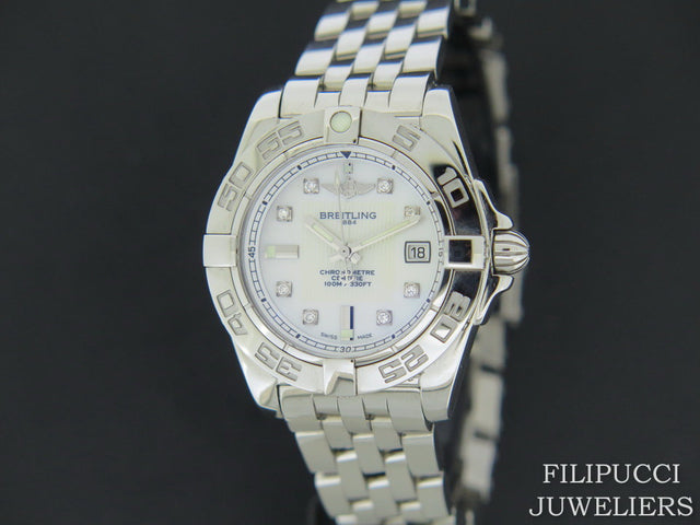 Breitling Galactic 32 MOP Diamond Dial