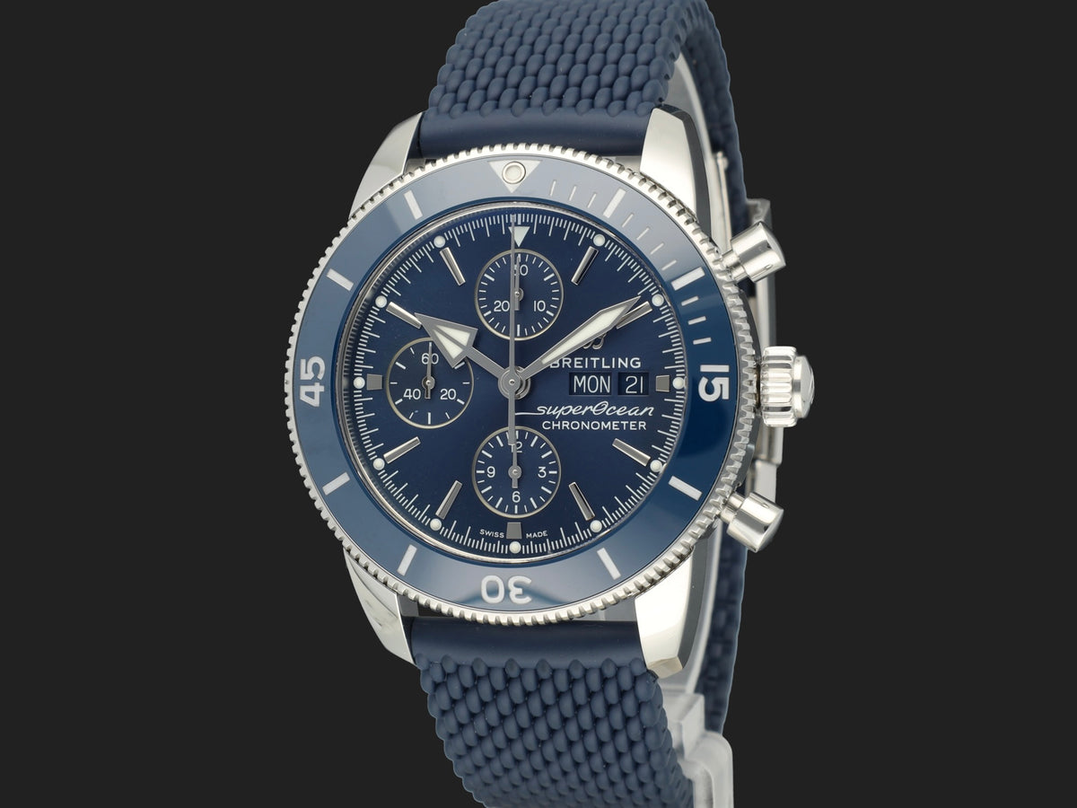 Breitling SuperOcean Heritage II 44mm Chronograph Blue Dial A13313  (1)