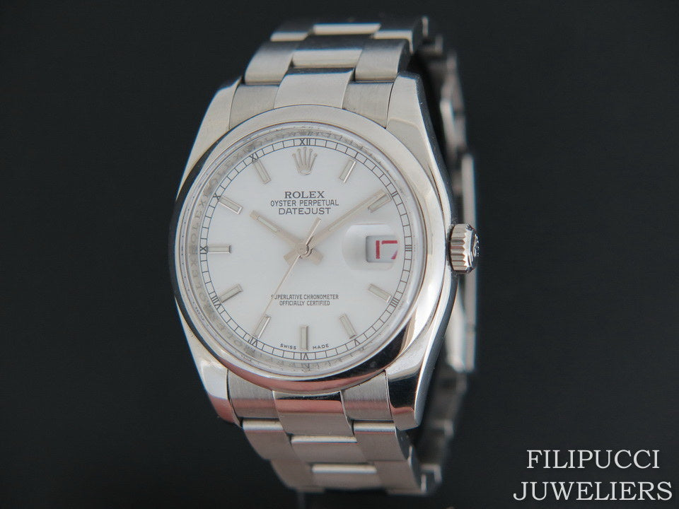 Rolex Datejust 116200 White Dial  (1)