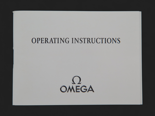 Omega Operating Instructions Booklet for cal. 1861/1863