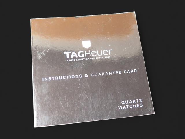 Tag Heuer Instructions Quartz Watches Booklet