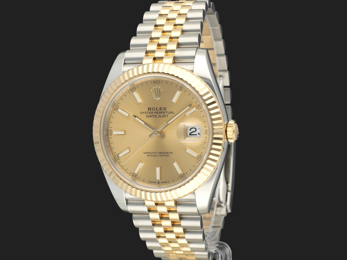 Rolex Datejust 41 Gold/Steel Champagne Dial 126333 (1)