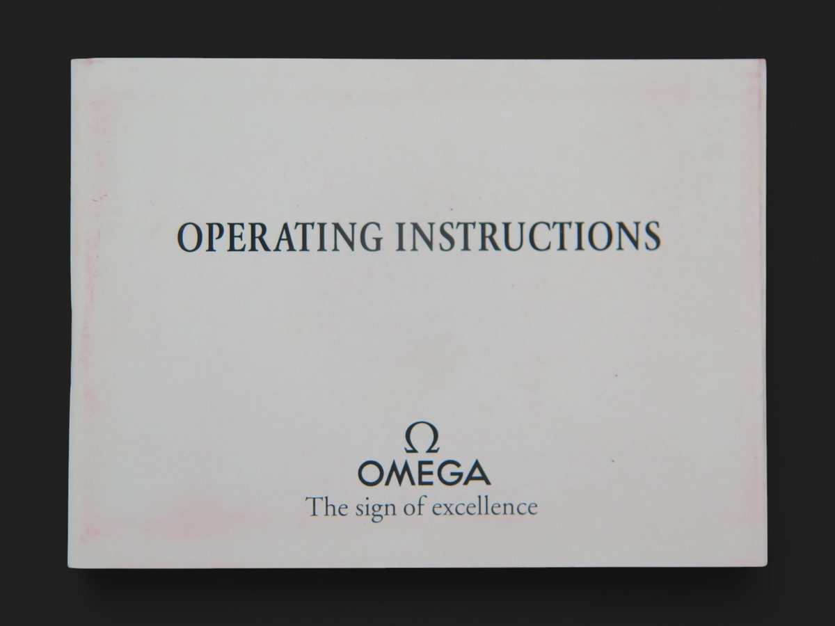 Omega Operating Instructions Booklet for cal. 1109/1111/1120/2500 (1)