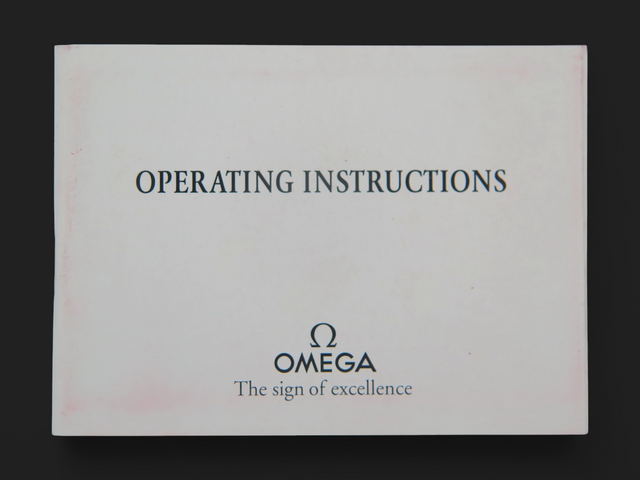 Omega Operating Instructions Booklet for cal. 1109/1111/1120/2500