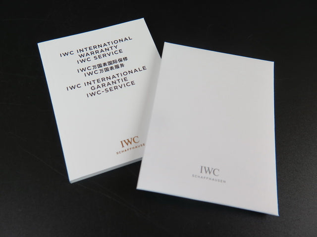 IWC Warranty Booklet & Cleaning Cloth
