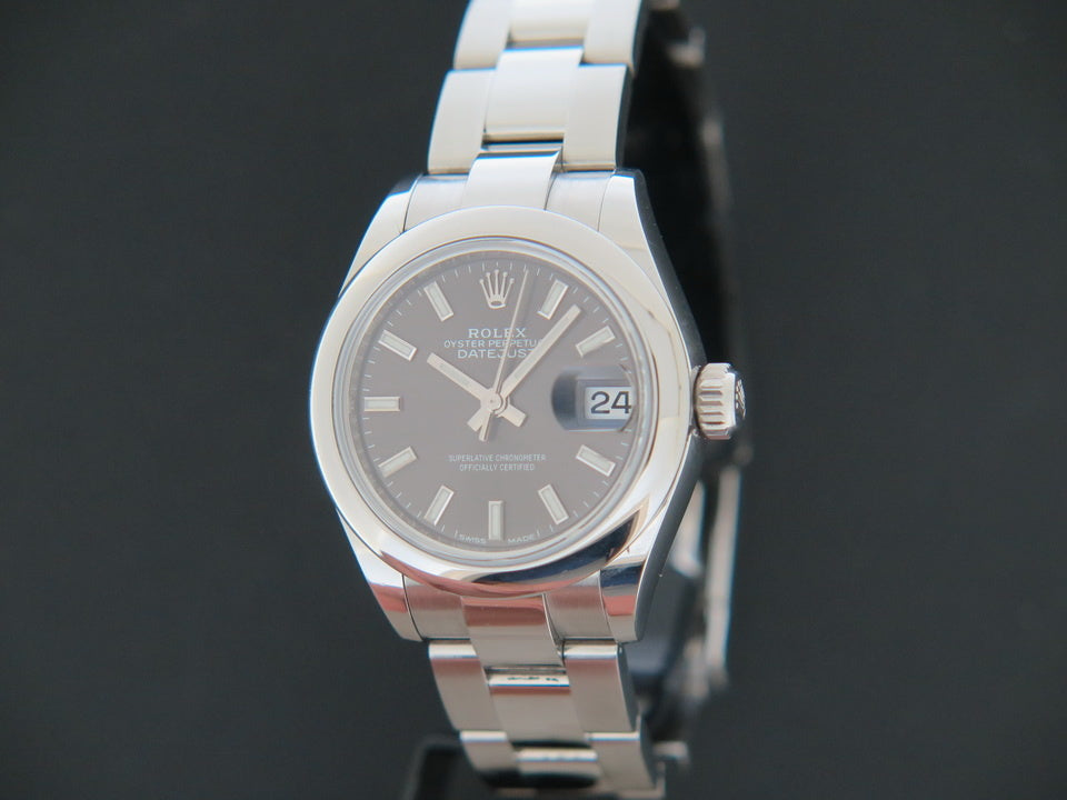 Rolex Datejust Lady 28 Dark Grey Dial 279160 (1)