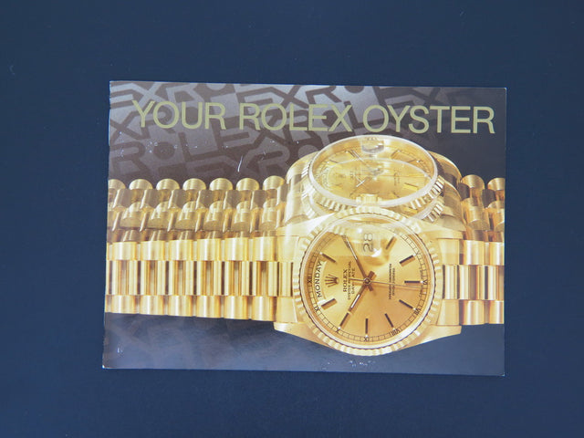 Rolex Oyster Booklet English