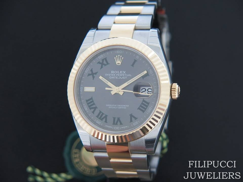 Rolex Datejust 41 Gold/Steel Slate Dial NEW 126333  (1)