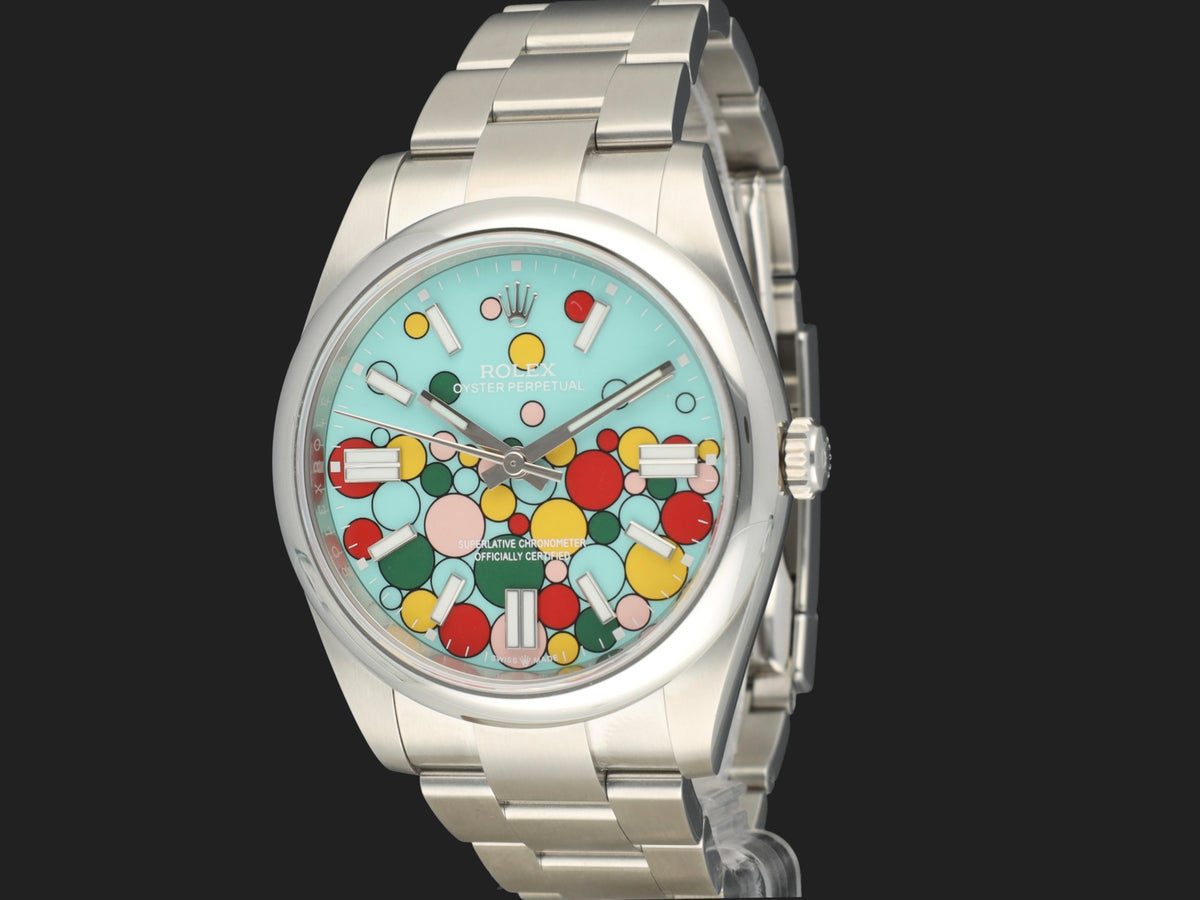 Rolex Oyster Perpetual 41 Turqoise Celebration Dial 124300 NEW (1)