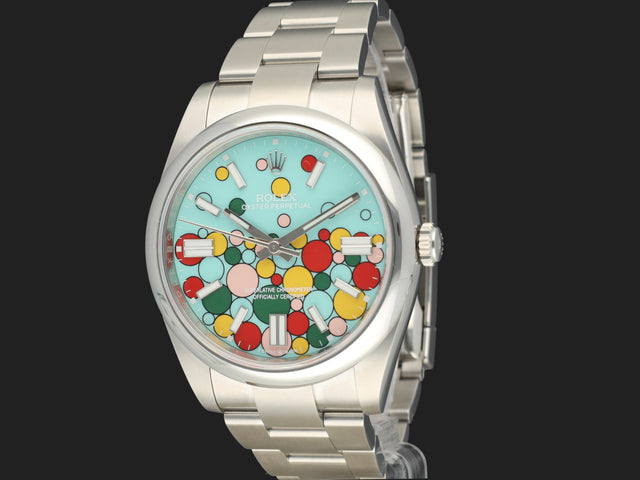 Rolex Oyster Perpetual 41 Turqoise Celebration Dial