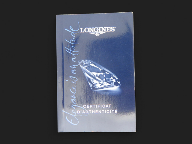 Longines Diamond Certificate Booklet