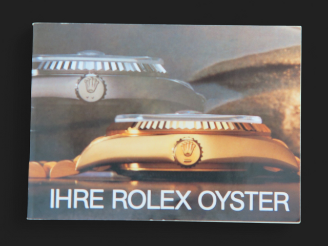 Rolex Ihre Oyster Booklet German