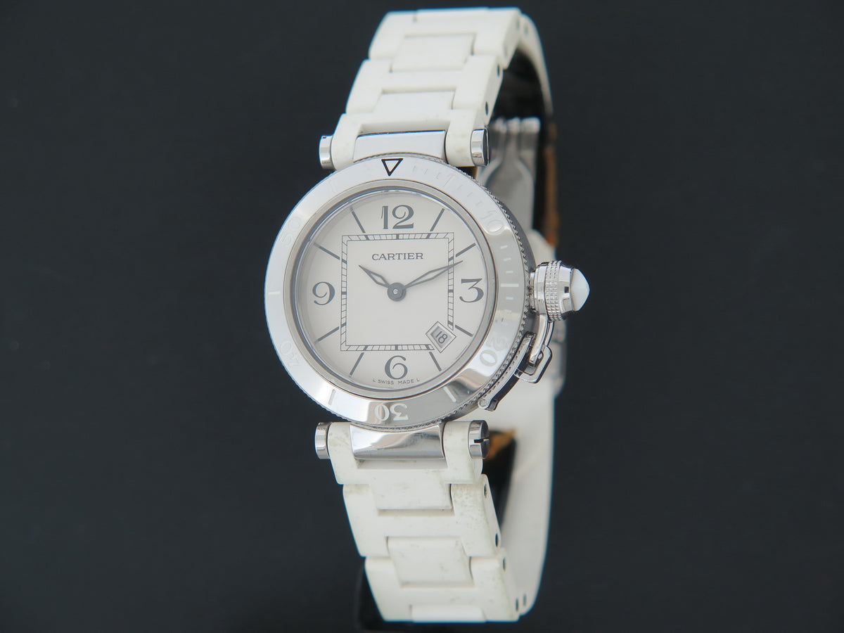 Cartier Pasha Seatimer White Dial 33mm  (1)
