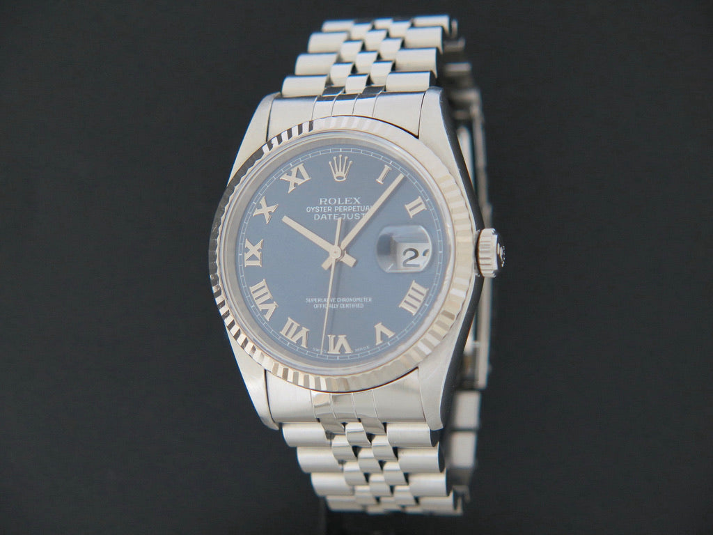 Rolex Datejust Blue Roman Dial 16234 (1)