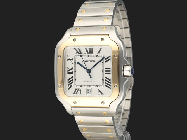 Cartier Santos Large Gold/Steel Roman Dial