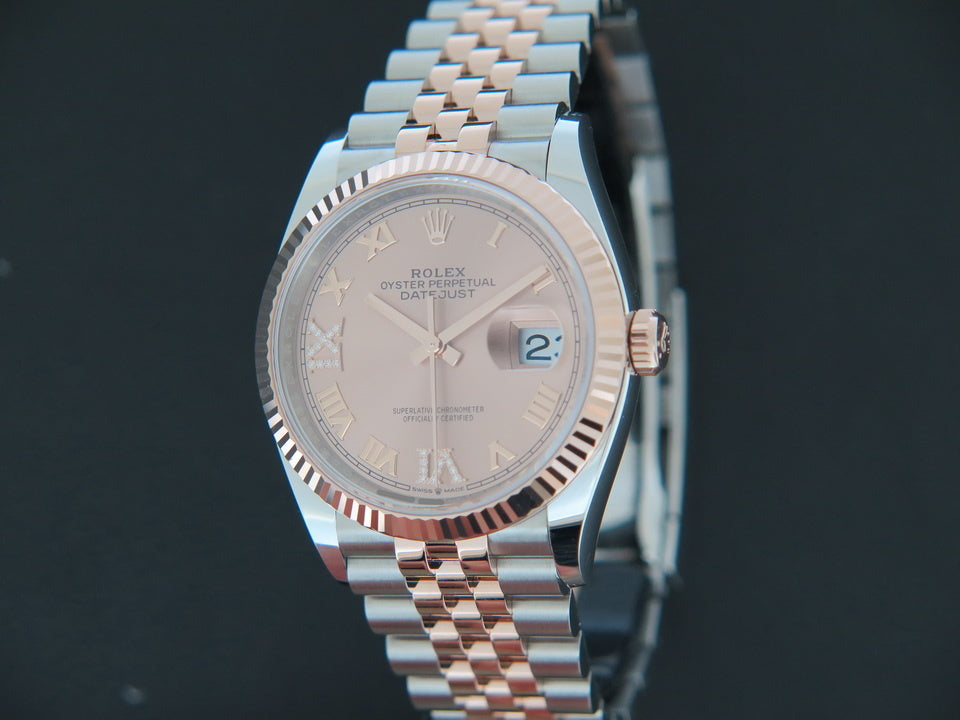 Rolex Datejust Everose/Steel RosÃ© Diamond Dial NEW 126231 (1)
