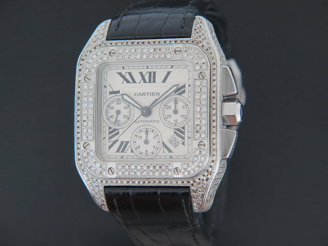 Cartier Santos 100 XL Chronograph Steel 2740 /