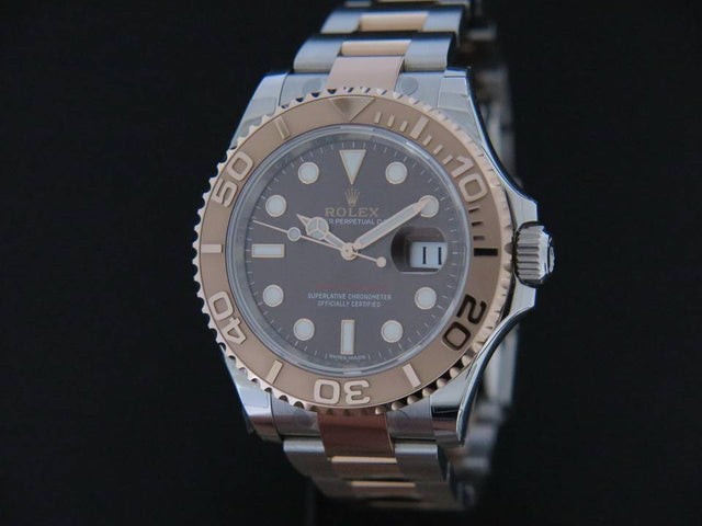 Rolex Yacht-master 40 Everosegold / Steel Gold Chocolate Dial