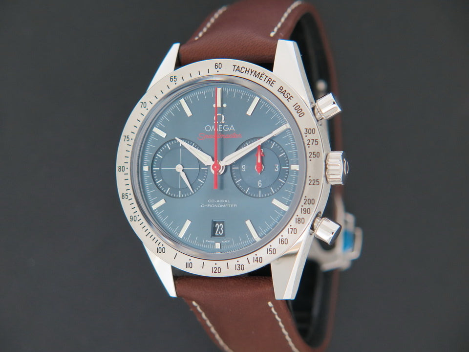 Omega Speedmaster '57 Co-Axial Chronograph Blue Dial NEW (1)