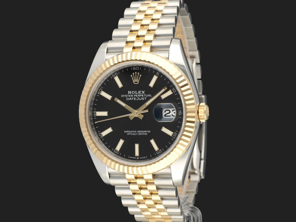 Rolex Datejust 41 Gold/Steel Black Dial 126333 (1)