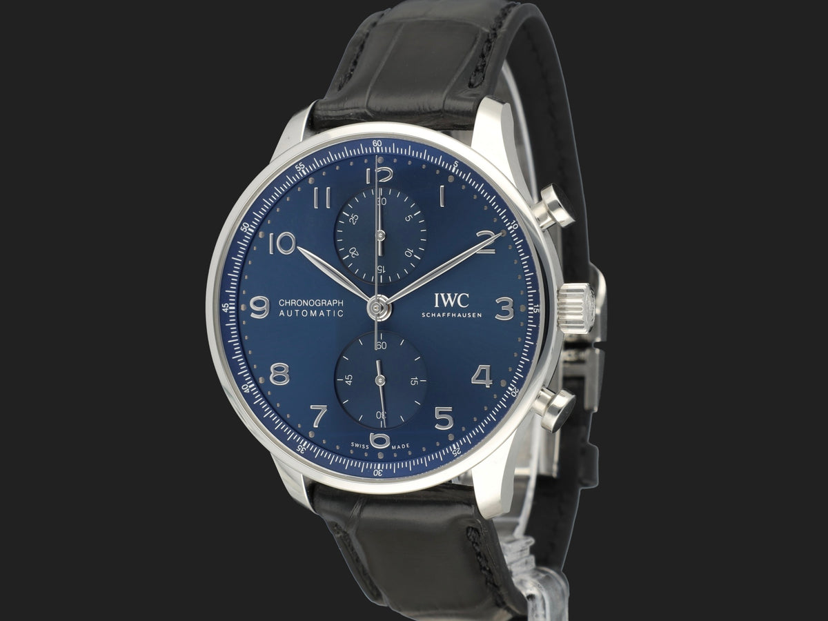 IWC Portugieser Chronograph Blue Dial IW371606 NEW (1)