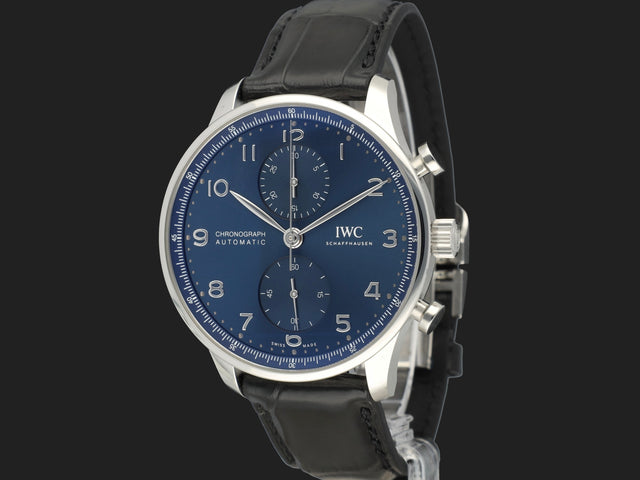 IWC Portugieser Chronograph Blue Dial IW371606 NEW