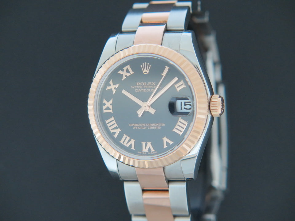 Rolex Datejust Everosegold/Steel Black Dial 178271 AB0118A61C1A1 (1)
