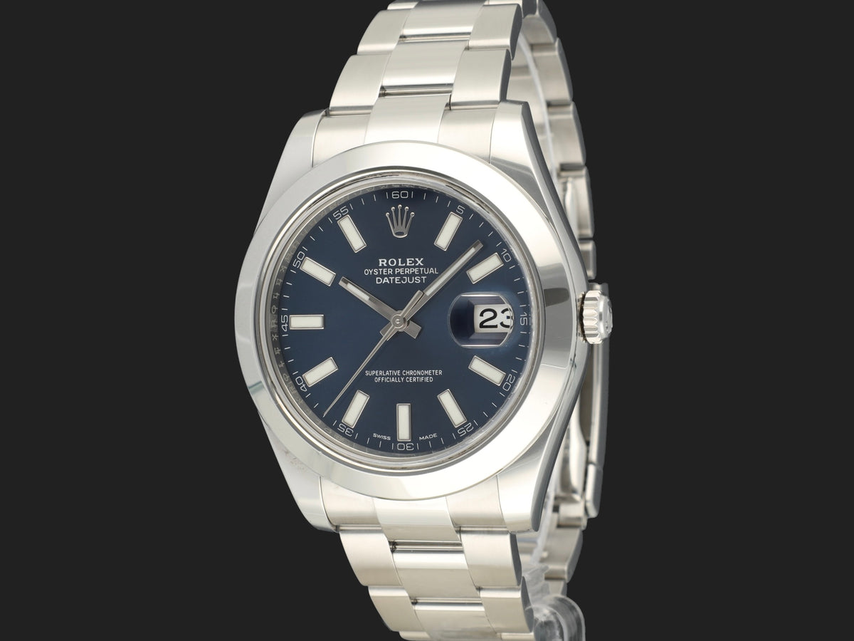 Rolex Datejust II Blue Dial 116300 (1)