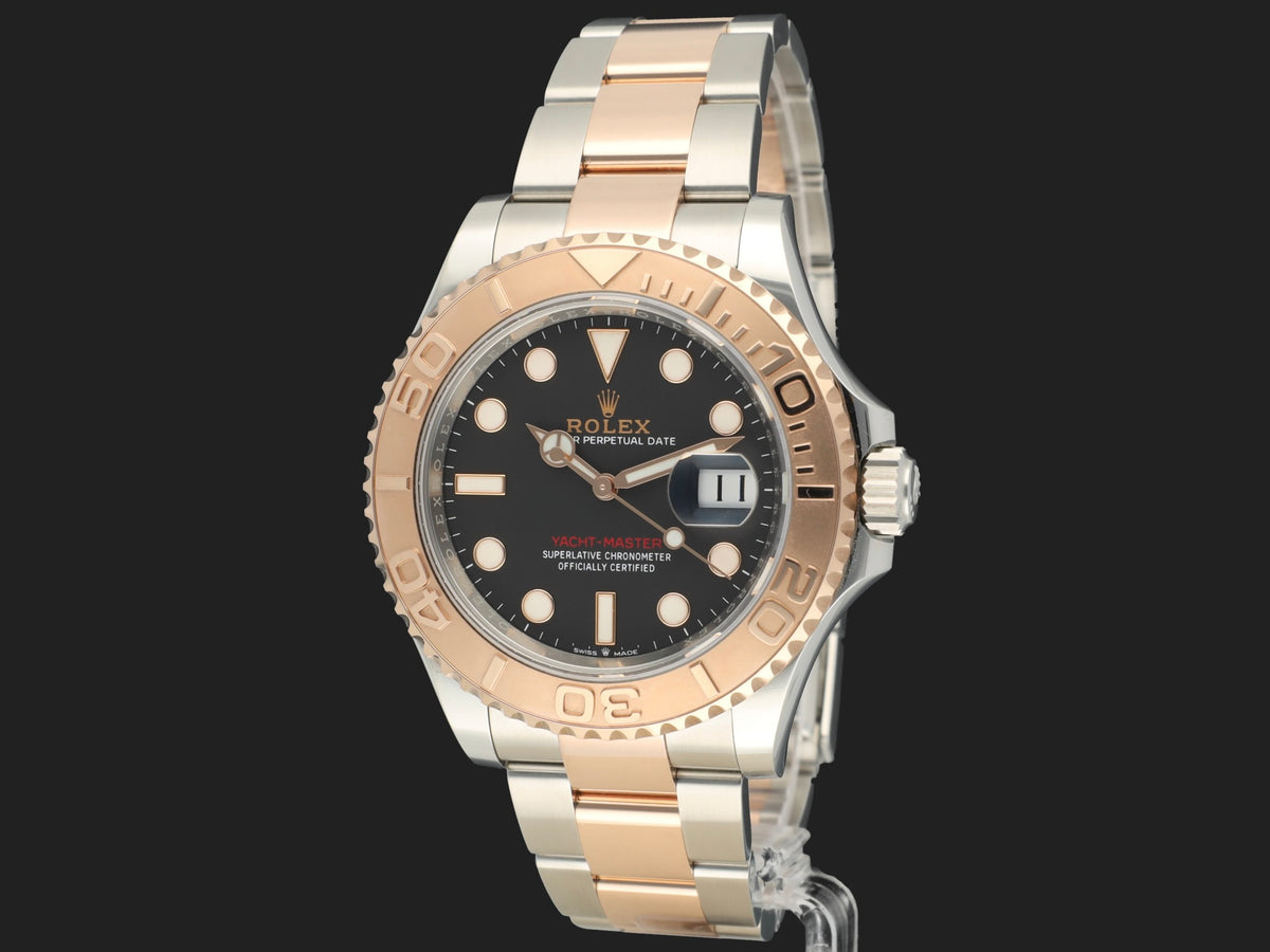 Rolex Yacht-Master Everose/Steel Black Dial 126621 (1)