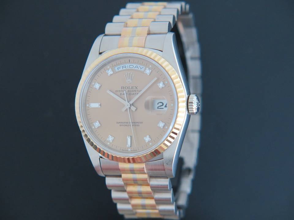 Rolex Day-Date Tridor Diamonds Dial 18239  (1)