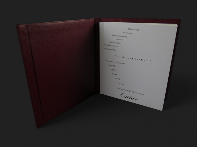 Cartier Instruction Booklet