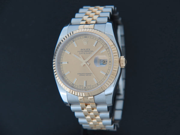Rolex Datejust Gold/Steel Champagne Dial
