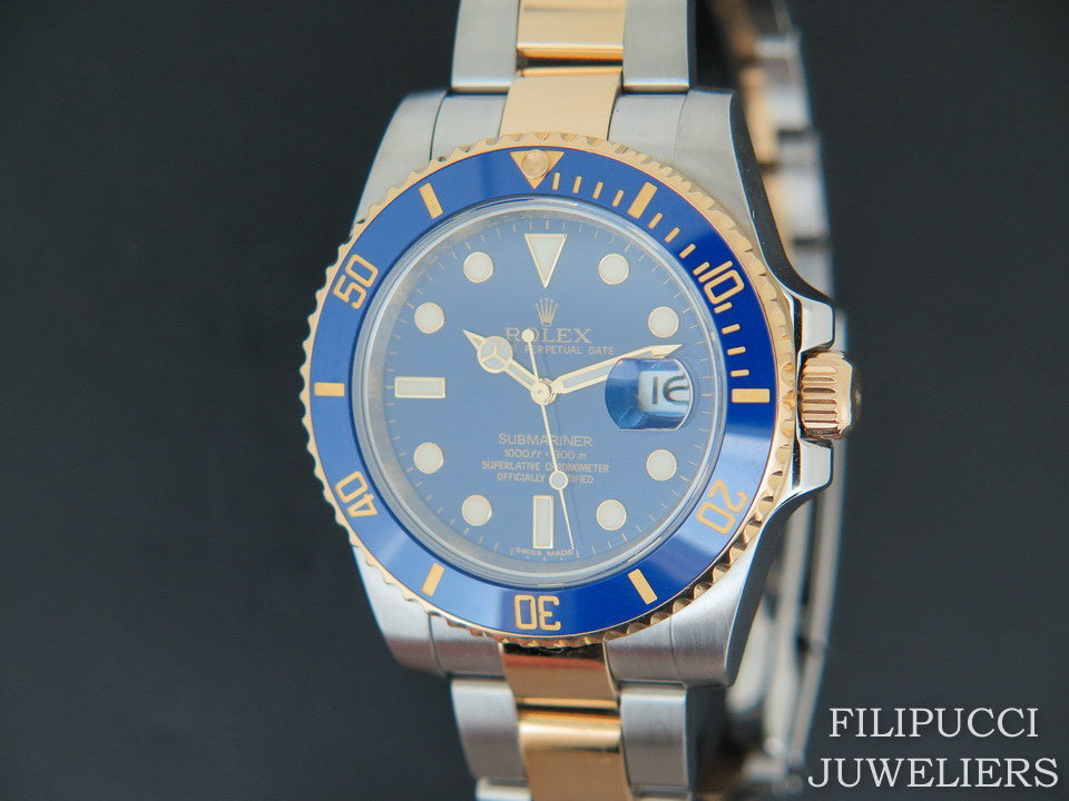 Rolex  Submariner Date Gold/Steel  Blue Dial 116613LB (1)