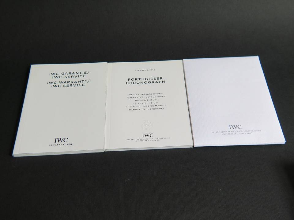 IWC Portugieser Booklet + Warranty Booklet + Cleaning Coth 2012