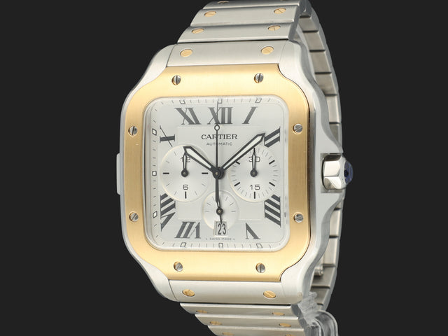 Cartier Santos Chronograph Gold/Steel / 4183
