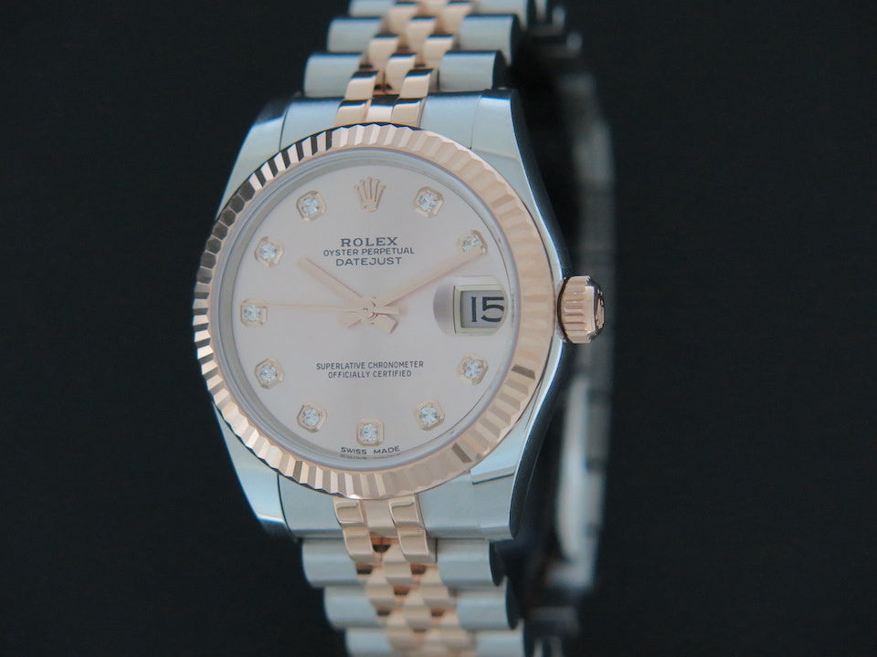 Rolex Datejust Everosegold/Steel Diamond Dial 178271   (1)