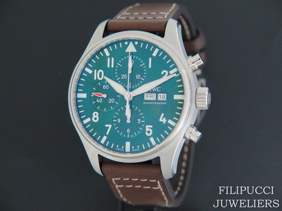 IWC Pilot's Watch Chronograph  Edition Racing Green Limited Edition NEW  (1)