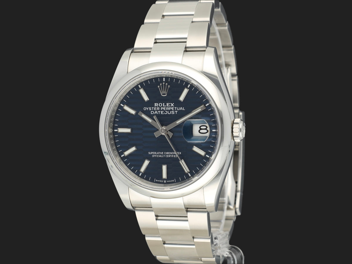 Rolex Datejust Blue Motif Dial 126200 (1)