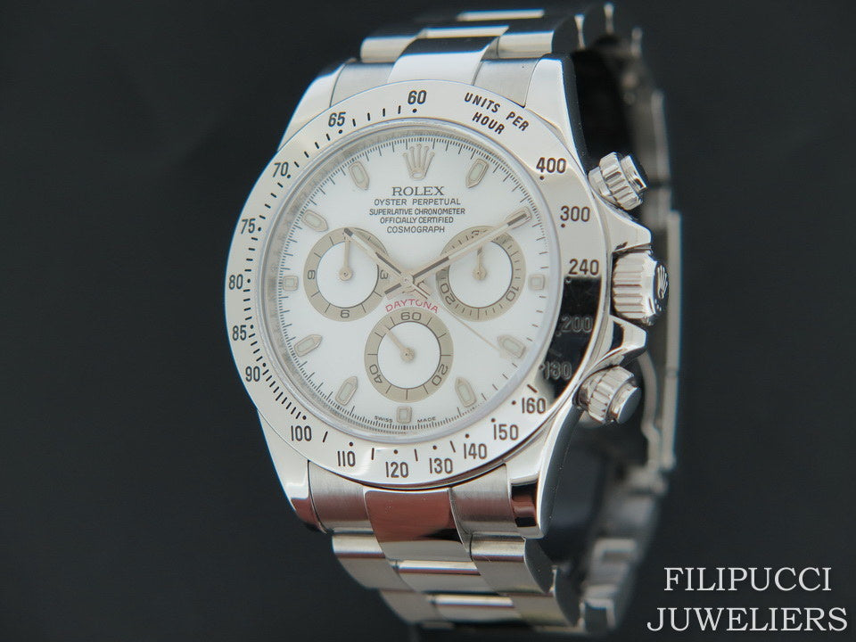 Rolex Daytona White Dial 116520  M-Serial         (1)
