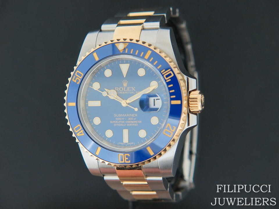 Rolex  Submariner Date Gold/Steel  Blue Dial 116613LB (1)
