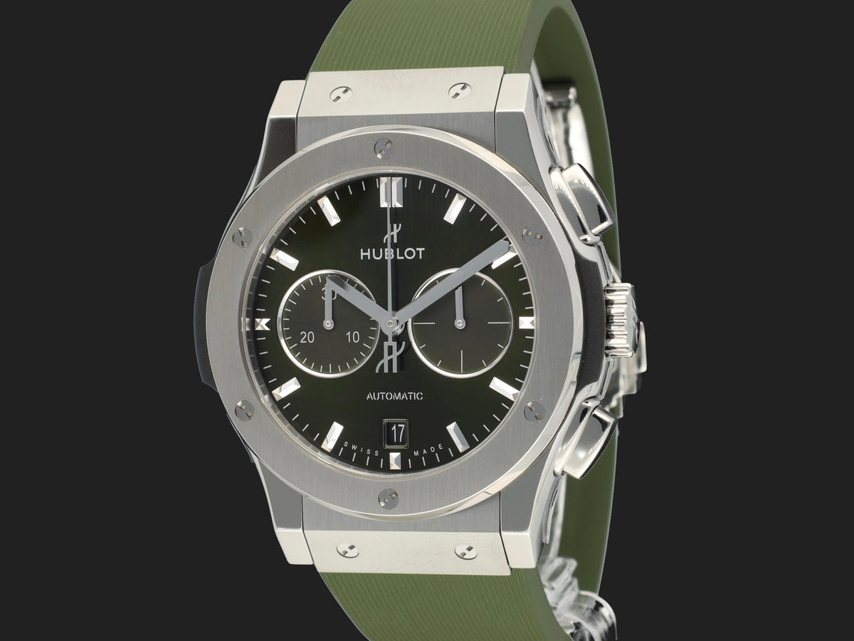 Hublot Classic Fusion Chronograph Titanium Green 541.NX.8970.RX NEW (1)
