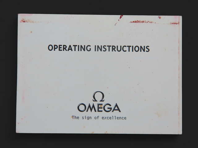Omega Operating Instructions Booklet for cal. 3600