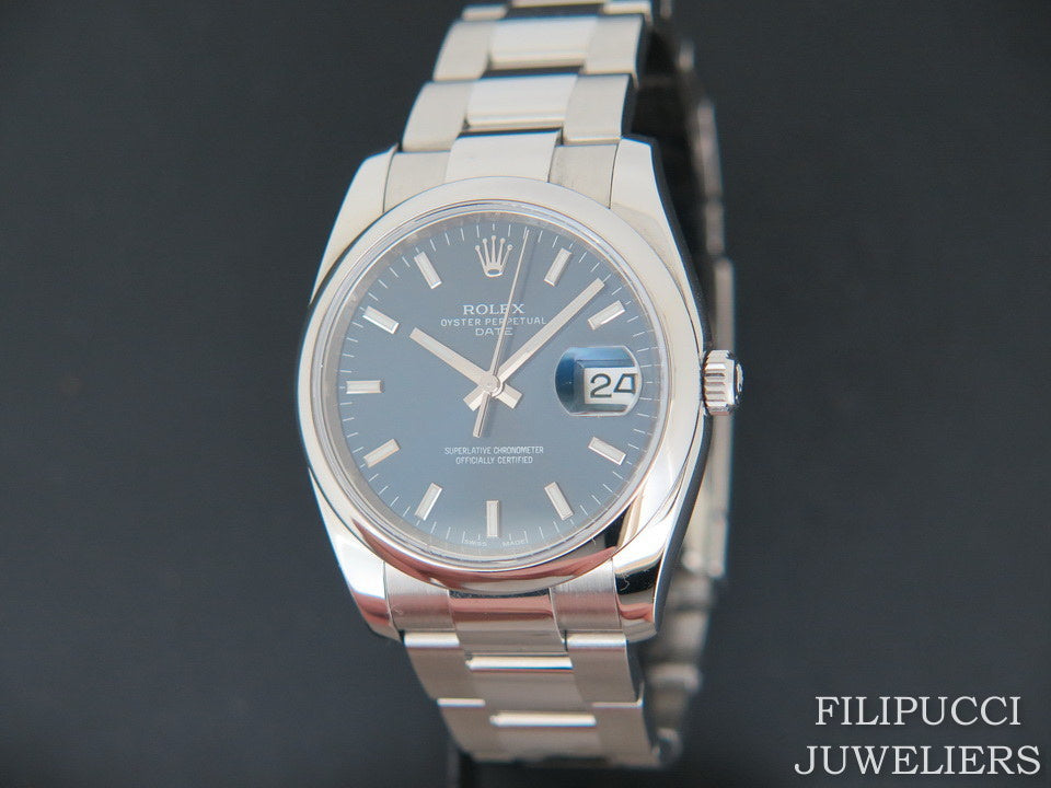 Rolex Date Blue Dial 115200 (1)